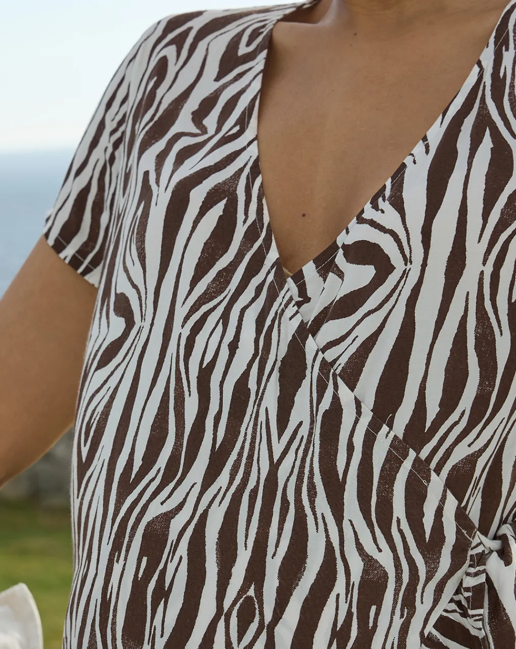Prenatal Abiti E Completi-Abito Premaman Allattamento Fantasia Optical Animalier