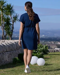 Prenatal Abiti E Completi-Abito Premaman Allattamento Blu