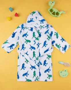 Prenatal Accessori Bambino-Accappatoio Bambino Ciniglia "Dinosauri”