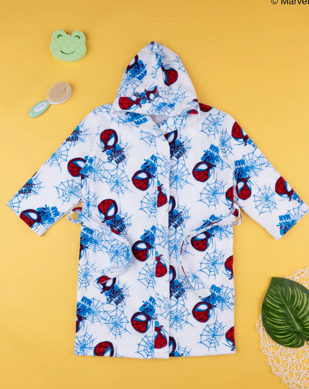 Prenatal Accessori Bambino-Accappatoio Bambino Spiderman In Ciniglia
