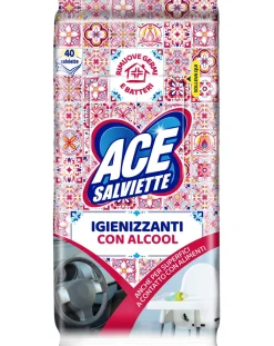 ACE Igiene Casa E Bucato-Salviette Igienizzanti Con Alcool X40