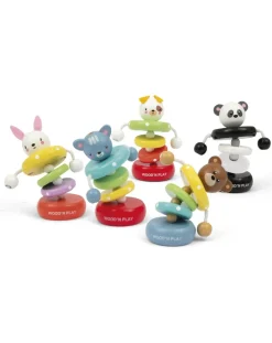 Wood'N'Play Giochi Primi Mesi-Animali Snodabili In Legno- Wood’N’Play