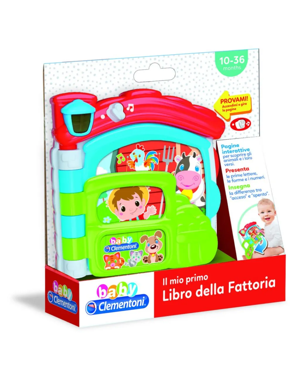 Clementoni Giochi Didattici-Baby - Il Mio Primo Libro Della Fattoria