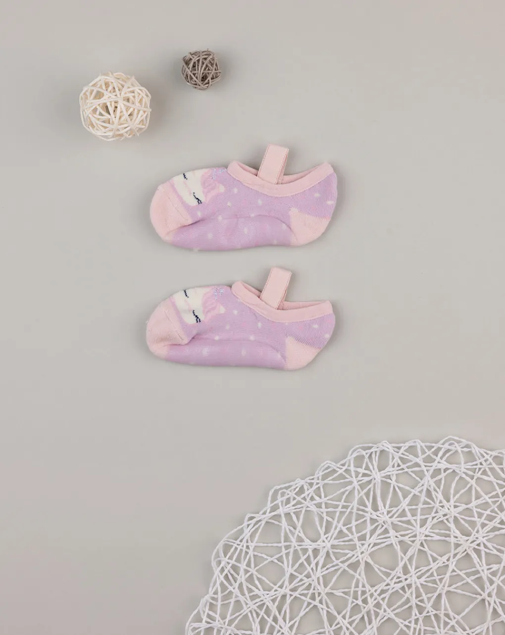 Prenatal Body Intimo E Calze-Ballerina Tessuto Bimba Rosa/Lilla