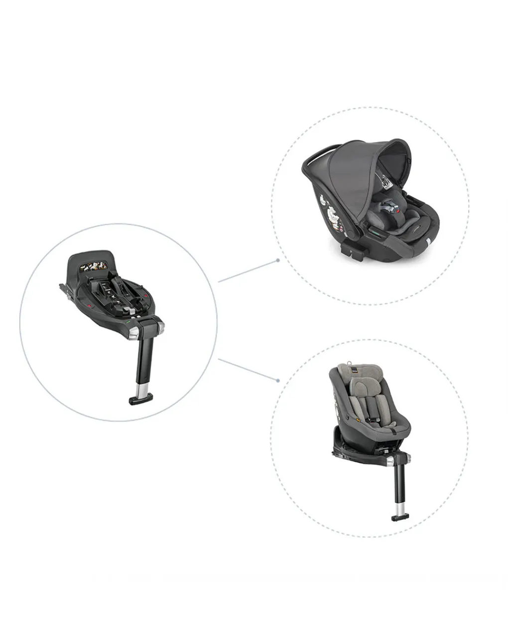Inglesina Accessori Trio E Duo-Base Auto Darwin 360° I-Size -
