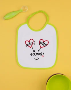 Prenatal Bavaglini-Bavaglino Bimbo Bianco/Verde