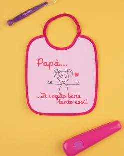 Prenatal Bavaglini-Bavaglino Spugna Bimba Rosa