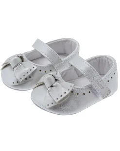 Chicco Scarpine E Calze-Bebe’/Ballerina Neya Argento Con Fiocco