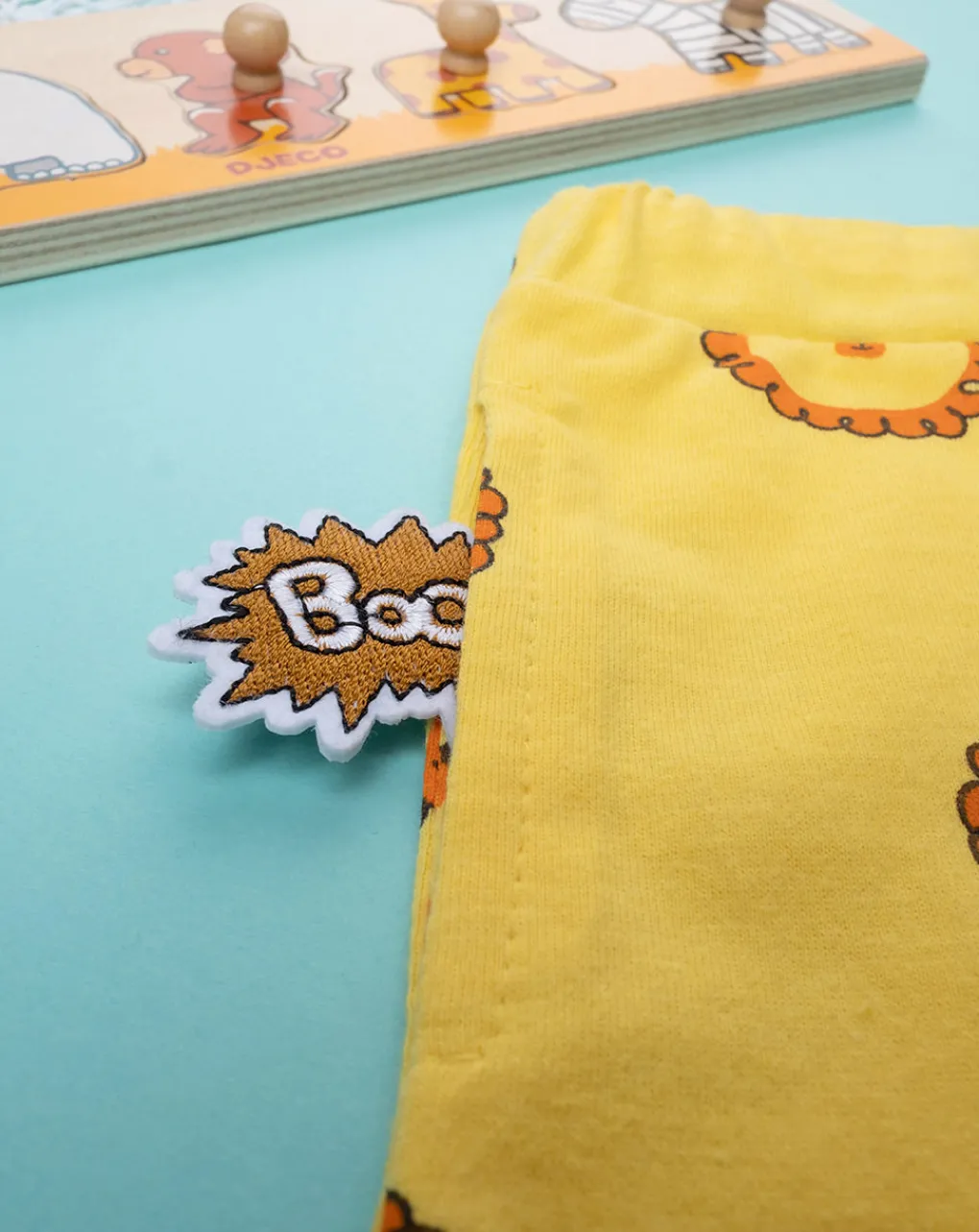 Prenatal Jeans Pantaloni E Salopette-Bermuda Bambino Gialli Con Stampa Allover