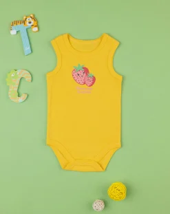 Prenatal Magliette E Body Intimi-Body Costina Bimba "Fragole”