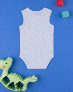 Prenatal Magliette E Body Intimi-Body Neonato Spalla Larga Grigio