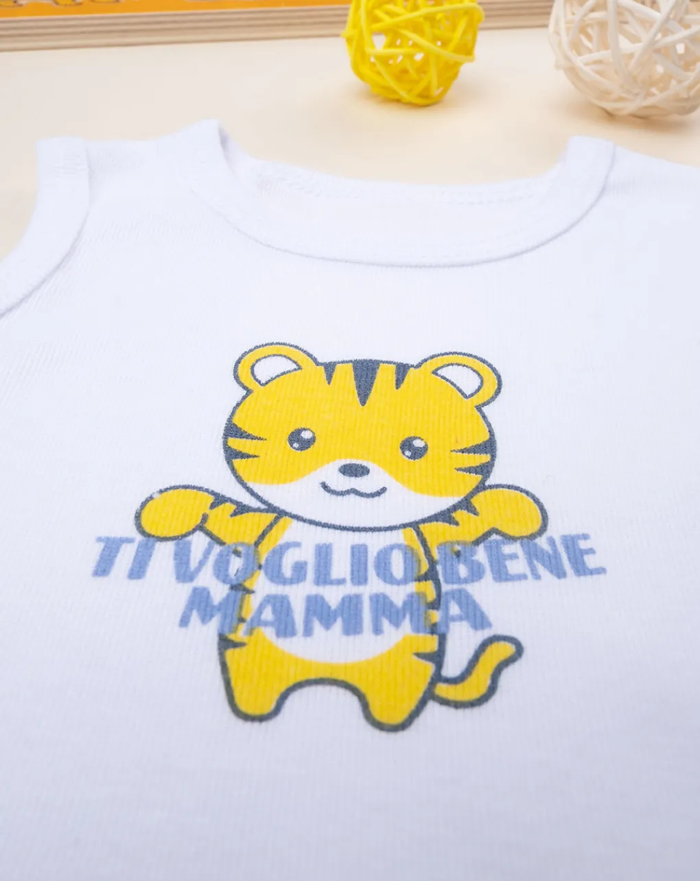 Prenatal Magliette E Body Intimi-Body Neonato Spalla Larga Con Stampa