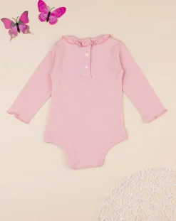 Prenatal Magliette Camicie E Body-Body Rosa Maniche Lunghe Bimba Farfalle