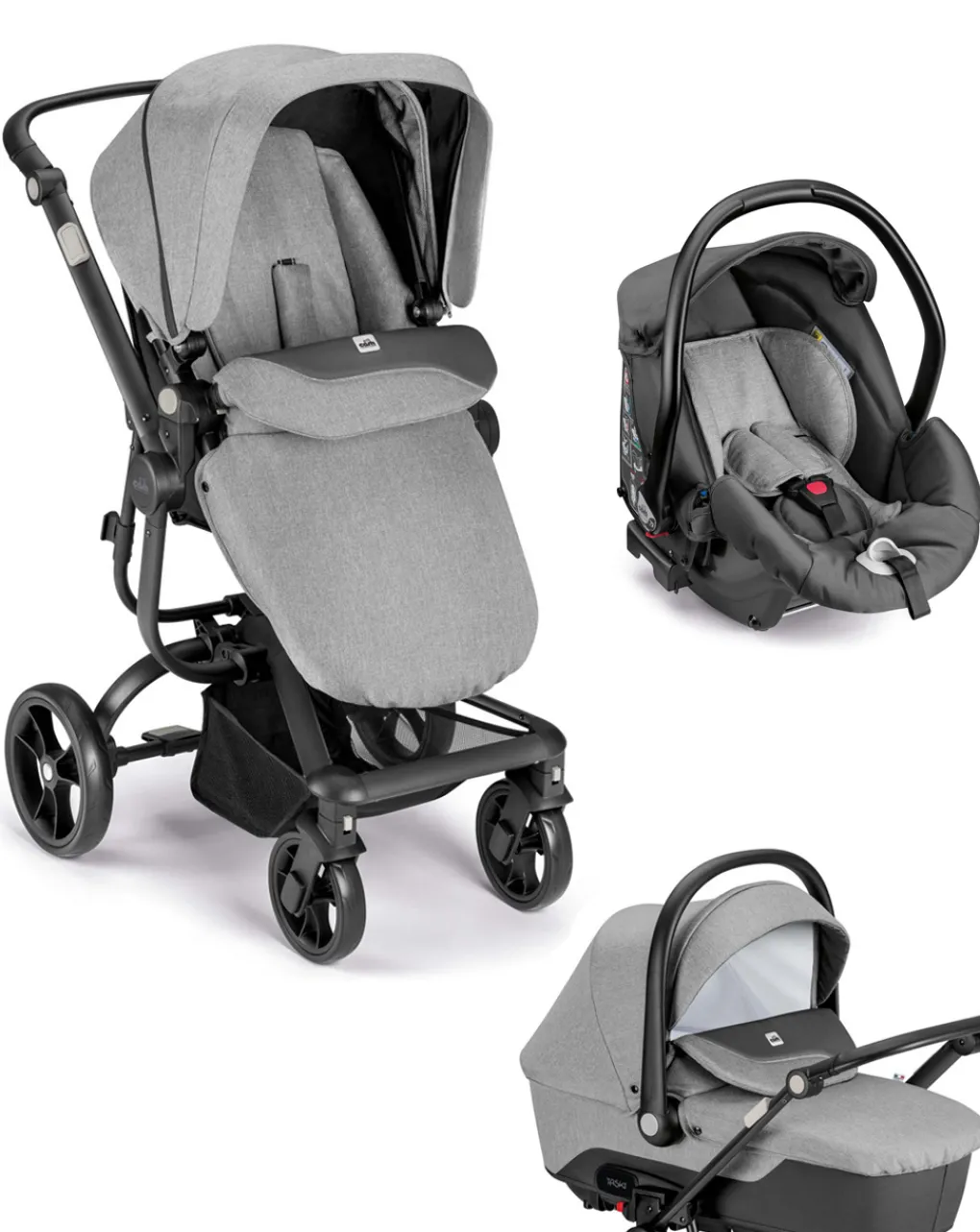 Cam Trio E Duo-Il Mondo Del Bambino - Taski Sport - Melange Grigio