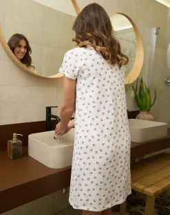 Prenatal Pigiami E Camicie Da Notte-Camicia Da Notte Premaman Allattamento Fantasia Fragole