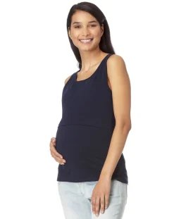 Prenatal Magliette E T Shirt-Canotta Allattamento Doppia Blu Scuro