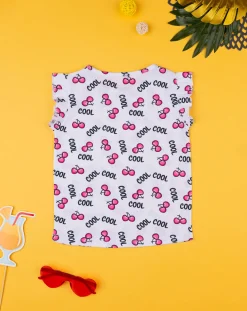Prenatal Magliette E Camicie-Canotta Bambina Stampa Allover Ciliegie