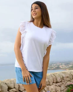 Prenatal Magliette E T Shirt-Canotta Mamma Sangallo