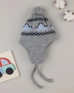 Prenatal Cappellini Cuffiette E Muffole-Cappello Bambino Tricot "Dino”