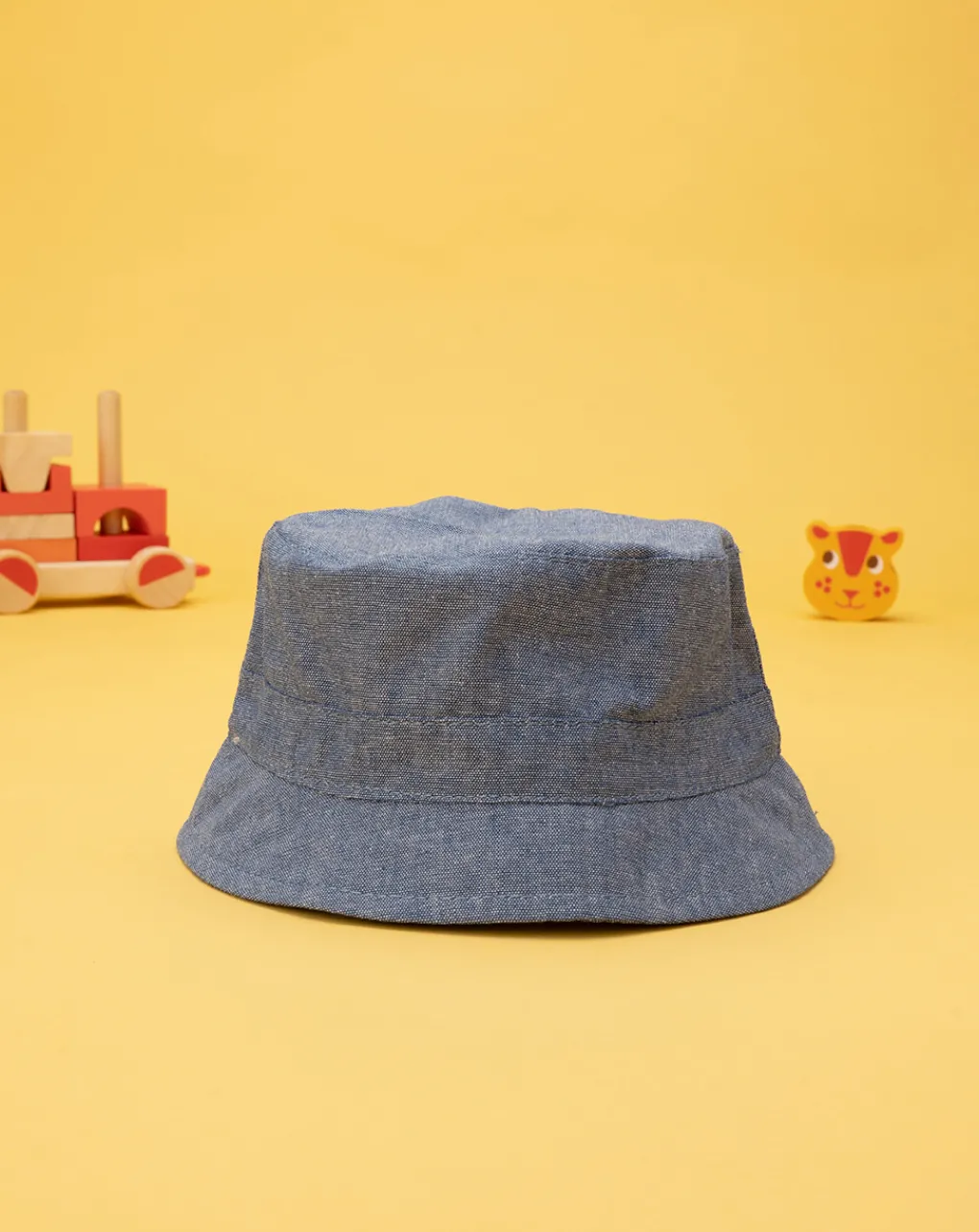 Prenatal Cappellini Cuffiette E Muffole-Cappello Bimbo Chambray Giungla