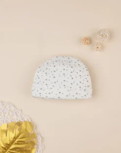 Prenatal Cappellini Cuffiette E Muffole-Cappello Ciniglia Neonato Organic Cotton