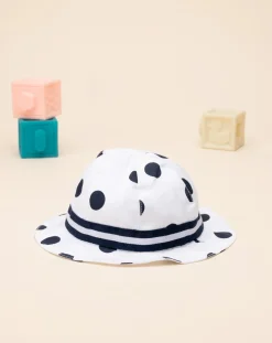 Prenatal Cappellini Cuffiette E Muffole-Cappello Neonata Elegante Pois