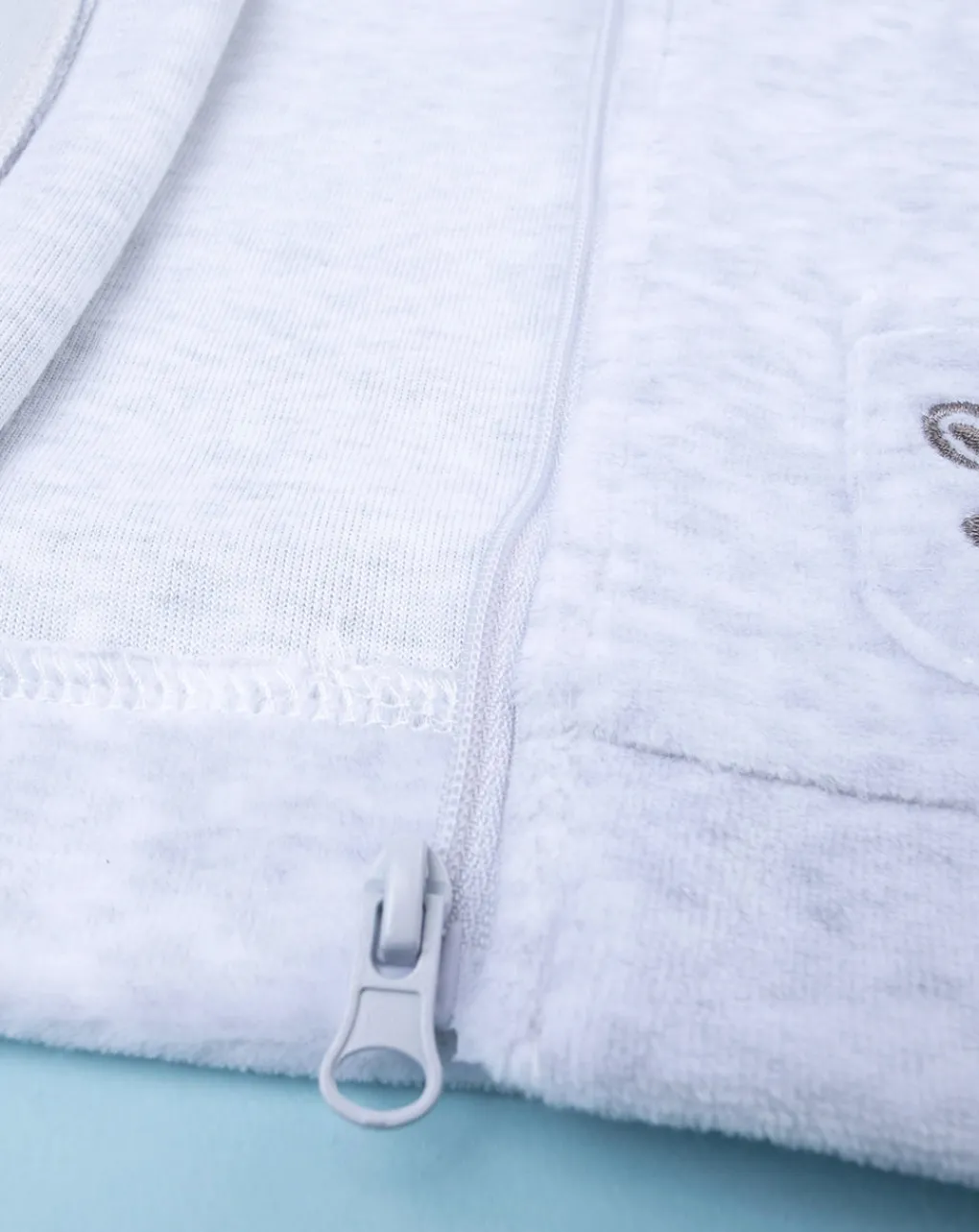 Prenatal Maglioni E Cardigan-Cardigan Bimbo Con Cappuccio Grigio Chiaro
