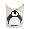 3 sprouts Complementi D'Arredo-Cesta Portabiancheria Pinguino