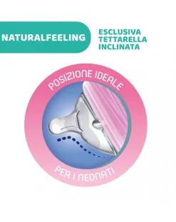 Chicco Biberon-- Biberon Naturalfeeling Bimba2M+250 Mlflusso Medio
