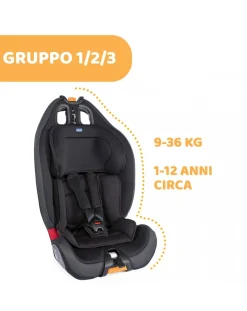 Chicco Gruppo 36 Kg-Gro-Up 123 Jet Black