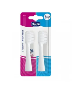 Chicco Primi Dentini-Testine Spazzolini Elettrici 2 Pz