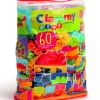 Clementoni Costruzioni Giocattolo-Clemmy - Clemmy Plus Sacca 60 Pezzi