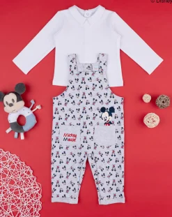 Prenatal Abiti Completi E Tutine-Completo Bimbo Salopette "Mickey Mouse”