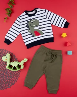 Prenatal Completi-Completo Jogging Bimbo Blu E Verde