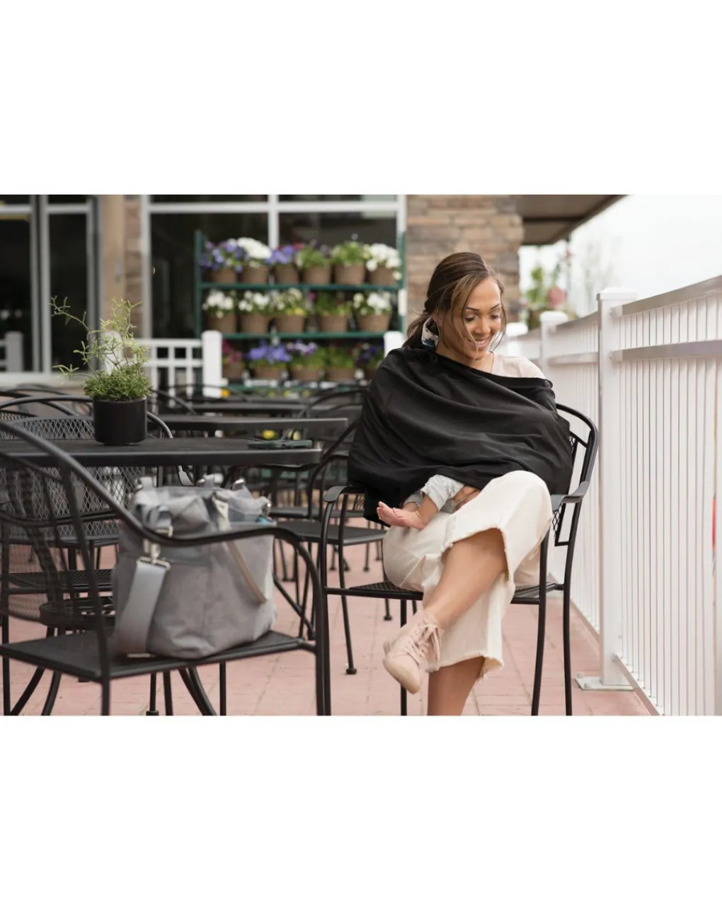 Boppy Cuscini Allattamento-Cover Multiuso 4&More Charcoal