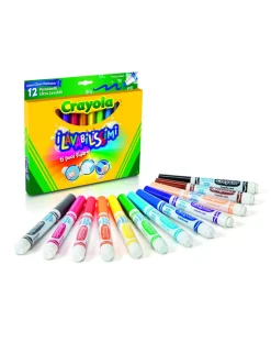Crayola Giochi Creativi-- 12 Colori Fibra Punta Maxi Lavabilissimi