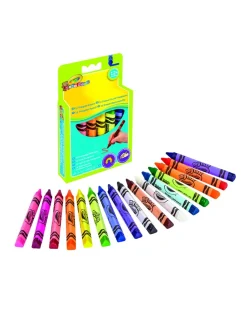 Crayola Giochi Creativi-- 16 Pastelli A Cera Triangolari Lavabili Mini Kids