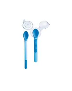 Mam Piatti E Posate-Cucchiaino Heat Sensitive & Cover Azzurro