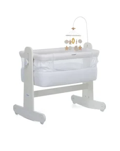 Foppapedretti Culle E Accessori-Culla Mamma&Me C/Materasso E Giostrina Sbiancato
