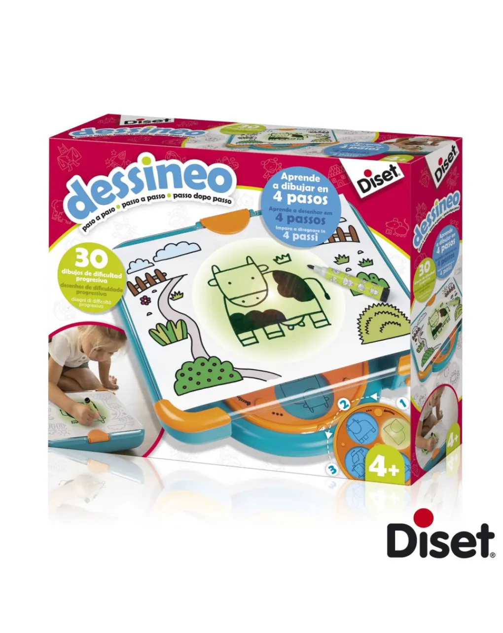 DISET Giochi Didattici-Dessineo Imparo A Disegnare Passo Dopo Passo -