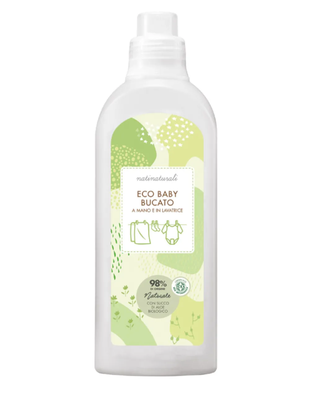 Nati Naturali Igiene Casa E Bucato-Ecobaby Bucato 1000 Ml A Mano E In Lavatrice