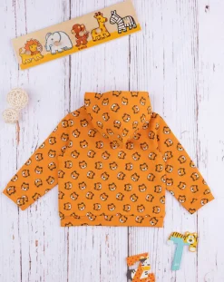Prenatal Cardigan-Felpa Bimbo Arancione "Tigrotto”
