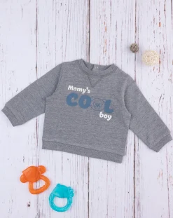 Prenatal Magliette-Felpa Bimbo Grey