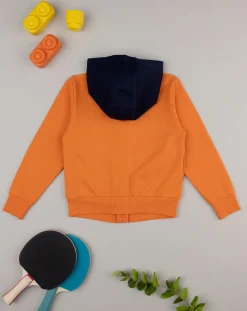 Prenatal Maglioni E Cardigan-Felpa Con Cappuccio Bimbo Arancione