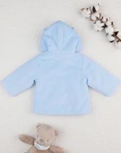 Prenatal Giubbotti E Piumini-Giubbino Ciniglia Bimbo Azzurro Organic-Cotton