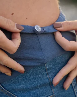 Prenatal Pantaloni Gonne E Leggings-Gonna Premaman In Denim Stretch