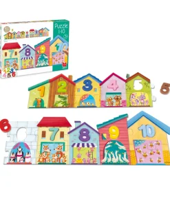Goula Giochi In Legno-- Puzzle 1-10