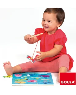 Goula Giochi In Legno-- Puzzle Pesca Magnetico
