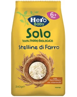 Plasmon Pastine Per Neonati-Hero - Pastina Stelline Di Farro 340 Gr