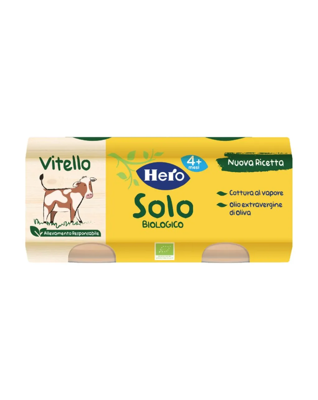 Mellin Omogeneizzati Carne-Hero Solo Omo Vitello 2×80